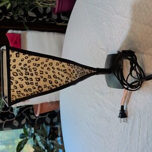 Vintage Cheetah Print Night Light Lamp